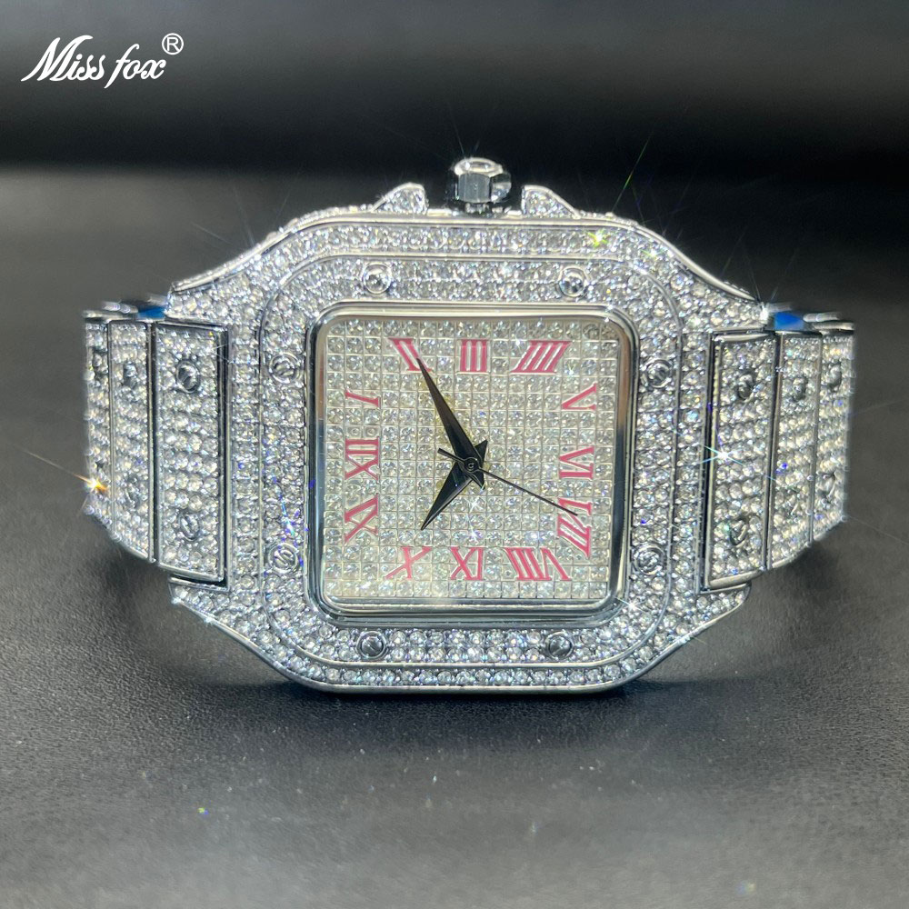 MISSFOX Iced Out Мужские часы  – обзор и цена Luxury Watch Iceberg