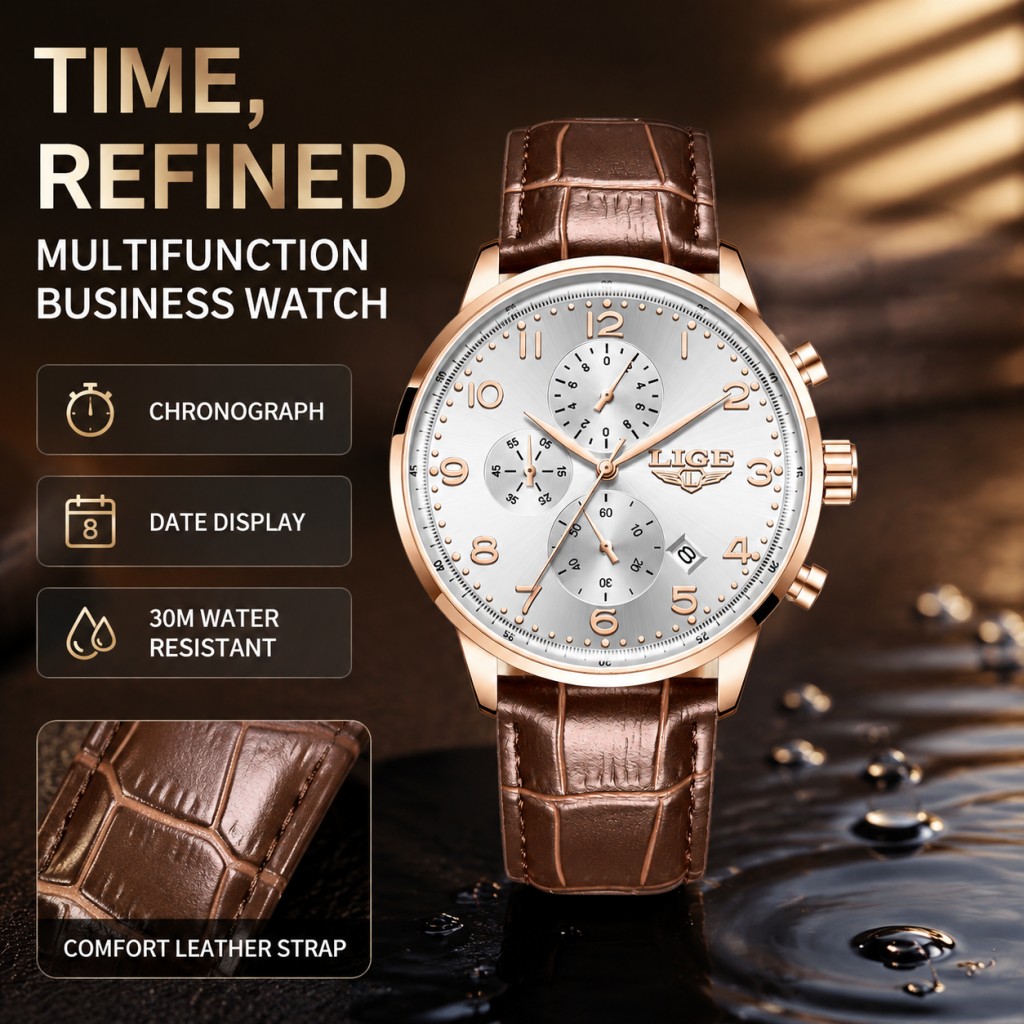Новые мужские часы LIGE, модны – обзор и цена Luxury Watch Top 10